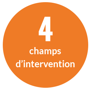 4 champs d'intervention